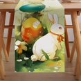 thumbnail image 5 of Wiueurtly Drapeau de Table de Pâques 72 Pouces Long Centre de Table Lin Drapeau de Table de Ferme Lavable Décoration de Commode, 5 of 5