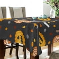 thumbnail image 3 of Coolnut Halloween Pumpkin Tablecloth, Waterproof Washable Polyester Square Table Cover, Durable Tablecloth for Kitchen Dining Table Party Decor, 60"X 120", 3 of 7