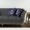 thumbnail image 7 of Ambesonne Live Laugh Love Throw Pillow Cover 2 Pack, Nautical Anchor, 16", Multicolor, 7 of 7