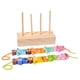 thumbnail image 1 of Juguete de cuentas de madera para enhebrar animales, juguetes sensoriales, lindo rompecabezas , juguetes Montessori para niños pequeños, niñas, 1 of 8