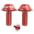 thumbnail image 1 of 1 Paire Vis de Boulon de Cage de Bouteille de Vélo en Acier Inoxydable M5*12 Vis Colorée Support de Pompe à Air Support Vis Fixes Rouge, 1 of 9