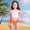 Orange, variant on Girls Swimwear Cute Solid Triangle Swim Bottom With Irregular Side Design Orange Size 5-6 Years