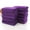 Purple, variant on Microfiber Hair Towel | 10-Pack Absorbent Drying Towels for Salon, Barber & Home Use | 30x70cm Soft Polyester Towels for Hair & Face