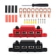 thumbnail image 4 of Fila de cableado genérica de 4 vías, accesorios para coche, 300A con cubierta, rojo y negro, bloque de terminales de barra colectora de 3/8 pulgadas,, 4 of 8