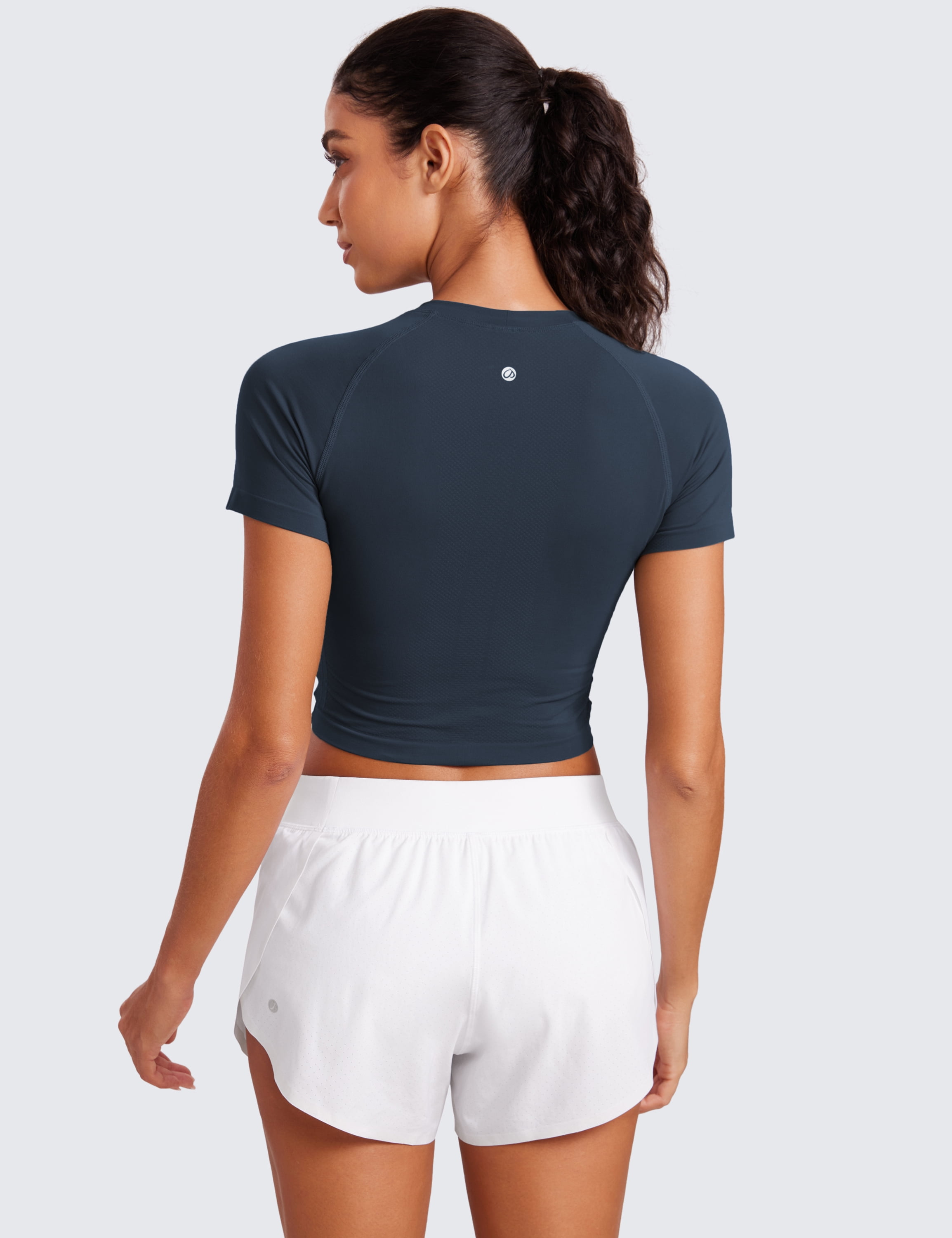 Women's Ribbed Workout Tank Tops With Built In Bra Racerback Athletic Top, White