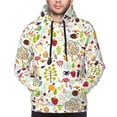 thumbnail image 2 of Bingfone Fall Animals Men's Drawstring Hoodie Long Sleeve Pocket Sweatshirts-Medium, 2 of 6