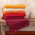 thumbnail image 5 of NOVICA Acrylic and alpaca blend throw blanket, 'Diamond Mine in Flame', 5 of 7