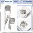 thumbnail image 4 of Uxcell U-Style Clip-On Nut, Regular Extruded U-Nut U-Type Fasteners Hardware Nut for Automotive Metal Cars Motorcycles Silver M5-0.8, 4 of 6