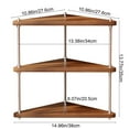 thumbnail image 3 of Inerposs Triangular Storage Rack, Multifunctional Display Stand, Corner Organizer, Wooden Shelves for Home, Office, Kitchen Storage Solution, 3 of 6