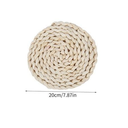

Cotton Yarn Ramie Dining Table Insulation Pad Thick Woven Household Anti-scalding Pad
