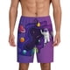 thumbnail image 1 of Balery Astronaut Pantalones cortos de pijama de punto de algodón para hombre con cinturilla y bolsillos-Small, 1 of 6