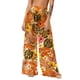thumbnail image 2 of Pantalones de playa de gasa ligeros para mujer con protección solar, pantalones anchos de estilo bohemio estampados, blusa para mujer, 2 of 7