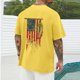 thumbnail image 3 of Tops para hombre, blusas y camisas de cuello redondo y manga corta para hombre, blusas casuales de cuello redondo con estampado de moda para hombre, blusas de cuello redondo y manga corta, camisas par, 3 of 5