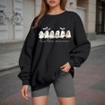 thumbnail image 2 of Women's Hoodless Sweatshirt - Printed Sweaters for Halloween Autumn and Winter Fashion,Size:S, 2 of 4