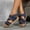 Blue, variant on flat sandals for women flat sandals for women Flat Flat Hook & Loop Open Toe Medium Arch Arch Support flat sandals for women Slip-Resistant Flat Flat Heel
