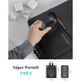 thumbnail image 2 of Aioneus Cargador Carga Rapida 40W Cargador USB 4 Puertos Cargador Multiple QC3.0 Cargador Movil Carg, 2 of 7