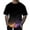 Black, variant on Mens Graphic T-shirts Short Sleeve Crewneck Tops 3D Digital Graffiti Print Loose Creative Summer T Shirts for Man Black M
