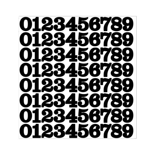 1 Inch Number Sticker Combination Stickers For Note Decoration