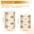 thumbnail image 6 of Yayeee Flameless Candles with Remote Flickering Battery Operated Multi Color Changing, Pastel Beige Geometric, 6 of 7