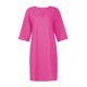 thumbnail image 3 of Vestido de Media manga con cuello en V de lino de algodón sólido retro Verano SCZ rosa fuerte 3xl, 3 of 4