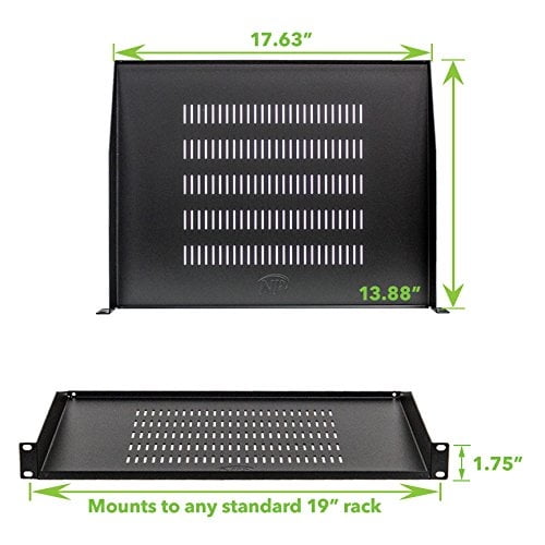 NavePoint Repisa Cantilever para Servidores Repisas Ventiladas Montaje en Rack 19 Pulgada NavePoint NavePoint