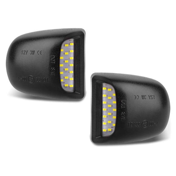 RUXIFEY License Plate LED Lights Tag Light Lamp Compatible with Silverado Suburban Tahoe GMC Sierra 1500 2500 3500 HD Escalade EXT, 6000K White, Pack of 2