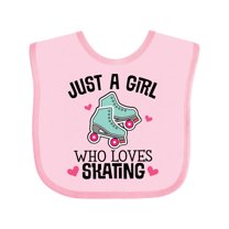 Inktastic Just a Girl Who Loves Skating Girls Baby Bib