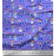thumbnail image 1 of Soimoi Rayon Fabric Spices & Tea Cup Watercolor Printed Fabric 1 Yard 56 Inch Wide, 1 of 3