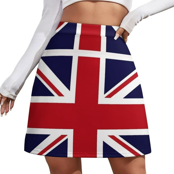 Short skirt Union Jack Mini mini women'ss trend 2025s summer 2025 woman novelty in clothes