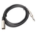 thumbnail image 2 of Cable de Micrófono Masculino XLR shamjiam 3Pin 1/4 6.35mm, 2 of 6