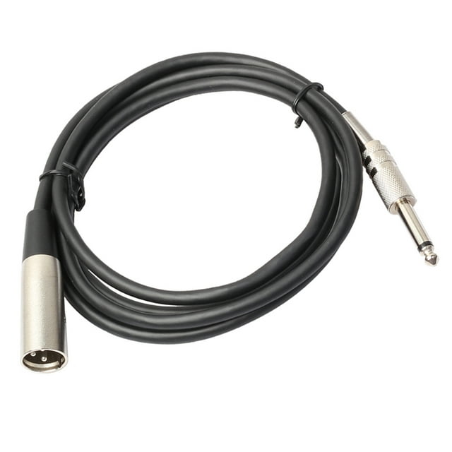 Cable de Micrófono Masculino XLR Hugo XLR 3Pin a 1/4 pulgadas 6.35mm TRS Plug