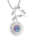 thumbnail image 5 of Sunflower Urn Necklace for Ashes Cremation Jewelry Daisy Flower Urn Ashes Necklace for Women for Human Ashes Memorial Keepsake Pendant, 5 of 7