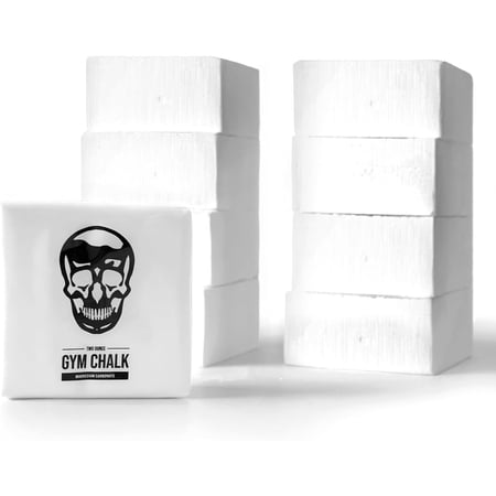 Gym Chalk, Athletic Powder Chalk for Maximum Grip Magnesium Carbonate Chalk for Powerlifting, Weightlifting, Rock Climbing, Gymnastics Chalk Block (8-2oz Chalk Blocks)