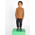 thumbnail image 2 of Garanimals Toddler Boy Long Sleeve Striped Henley T-Shirt, Sizes 12M-5T, 2 of 6
