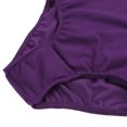 thumbnail image 5 of Sholeno Kids Girls Short Sleeve Gymnastics Leotard Ballet Dance One Piece Unitard Dancewear Bodysuit Dark Purple 4, 5 of 6