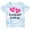 Tie Dye Blue, variant on Inktastic My Godmother Loves Me Hearts Girls Toddler T-Shirt
