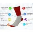 thumbnail image 2 of Falari 12 Pack Cotton Men's Thermal Socks Active Work and Outdoors Socks size 10-13, 2 of 4