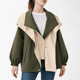 thumbnail image 2 of LVHAOGJOB Hooded Jackets for Women Lightweight Full Zipper Long Sleeve Womens Coats, 2 of 8
