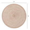 thumbnail image 6 of Unique Bargains 6Pcs Farmhouse Hollowed-out Placemats Dark Brown 15" x 15", 6 of 6