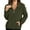 Army Green, variant on Winter Coats for Women Winter Jackets for Women Long Sleeved Double-sided Velvet Half Zipper Solid Color Hooded Stand Up Collar Pullover Jacket Hoodie