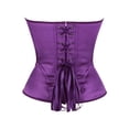 thumbnail image 3 of Gytharion Women's Fashion Strapless Boned Corsets Tummy Control Waist Slimming Bodyshapers Sweetheart Neck Padded Cups Back Lace Up Shapewear Tops for Evening Clubwear, 3 of 8