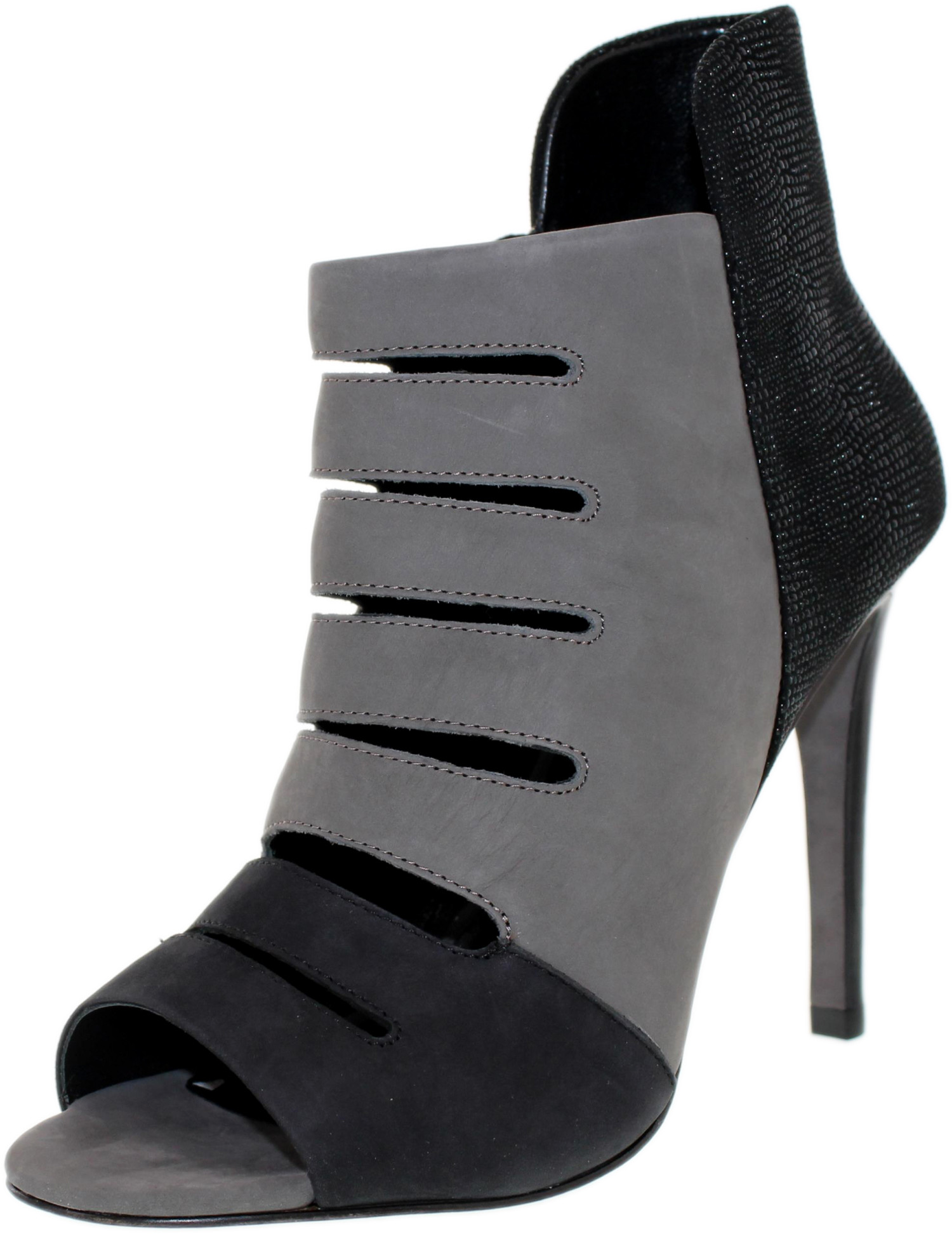charcoal grey high heels