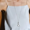 thumbnail image 4 of Stainless Steel Magnifyings Glass Key Necklace Adjustable Chain Suitable for Reading Small Print Stylish Jewelry Gift, 4 of 9