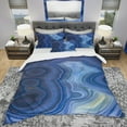 thumbnail image 2 of Designart 'Blue Agate Stone Design' Modern & Contemporary Bedding Set - Duvet Cover & Shams, 2 of 4