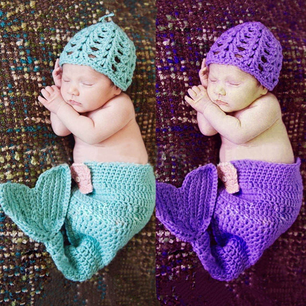 knitted baby starfish outfit