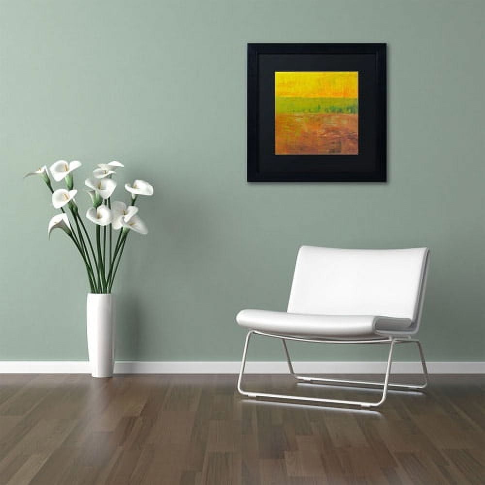 Trademark Fine Art "Highway Series Soil" Canvas Art by Michelle Calkins, Black Matte, Black Frame