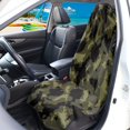 thumbnail image 3 of FUIALDOLG Car Seat Towel Cover, Compatible with Front Seat Van, Terry Cloth Car Seat Cover for Vans Cars Waterproof, Dark Camouflage Pattern, 3 of 7