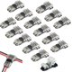 thumbnail image 1 of Conectores de cable JM Paquete de 15 en T compactos universales bajo Voltaje 2 pines 2 vías no requiere pelado para cable 18/22 AWG tipo T, 1 of 5