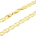 thumbnail image 5 of Nuragold 14k Real Yellow Gold Solid Mariner 6mm Chain Anchor Link Necklace (18"-26") Italian Jewelry for Men, 5 of 6