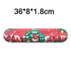 thumbnail image 2 of Soporte para reposamuñecas para teclado, PU antideslizante, cómodo relleno de algodón con memoria - Muñeco de nieve navideño, 2 of 5